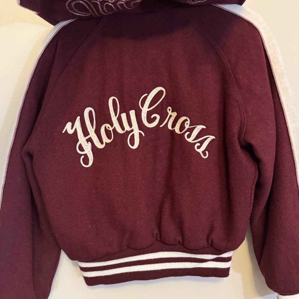 Maple Varsity Jacket Maroon Medium - image 5